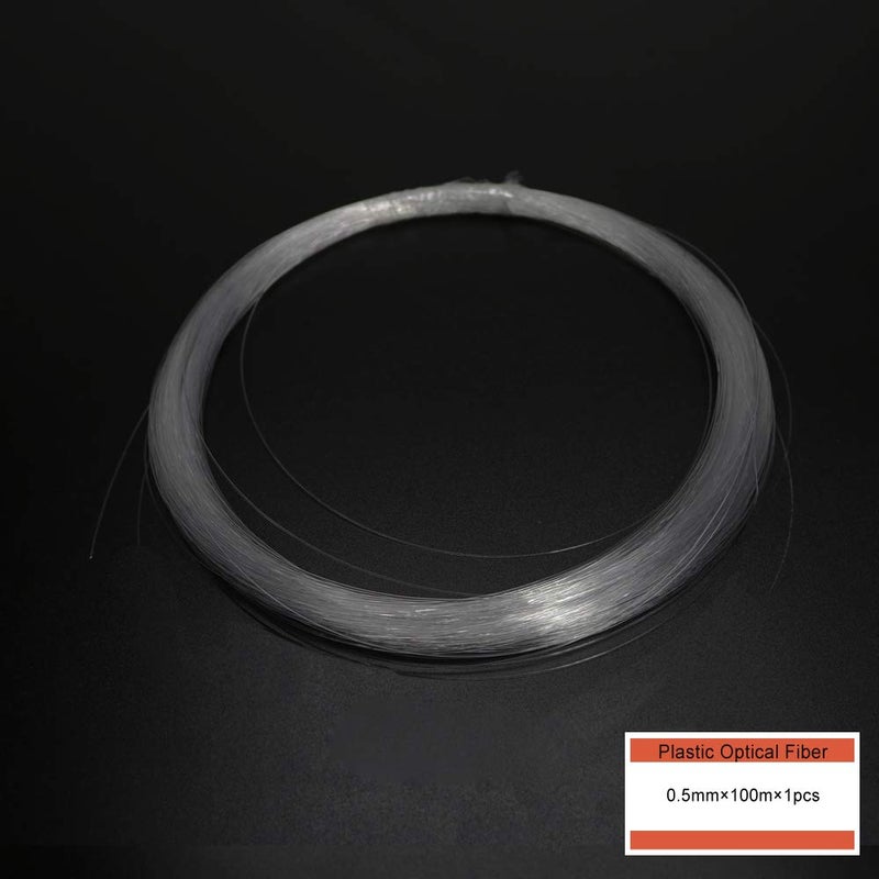 AZIMOM PMMA Plastic End Glow Fiber Optic Cable 0.5mm(0.02in) 100m(328ft)/Roll for Star Sky Ceiling All Kind Led Light Engine Driver Source - Image 4